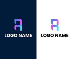 letter a and r mark modern logo design template vector