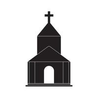 diseño vectorial del icono del logotipo de la iglesia, este vector puede utilizarse para logotipos, iconos, pancartas y otros