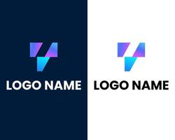 plantilla de diseño de logotipo moderno letra v y p vector