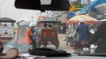 Phnom Penh Cambodia. February 1 2018. Street around Toul Tom Poung market. photo