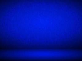 Abstract smooth blue studio room background used for product display, banner, template photo