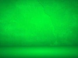 Green gradient wall. blank studio room. plain studio background photo