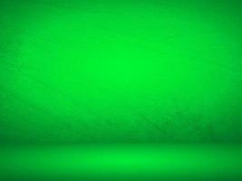 Green gradient wall. blank studio room. plain studio background photo