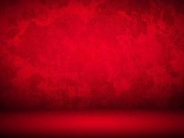 Red gradient wall. blank studio room. plain studio background photo