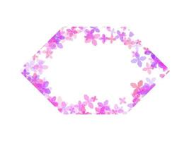 Flower Frame Background Illustration for decoration photo