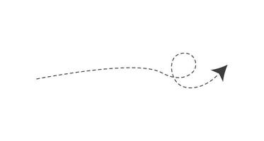 Dashed Line Arrow vector