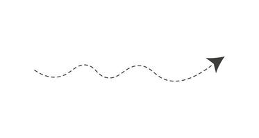 Dashed Line Arrow vector