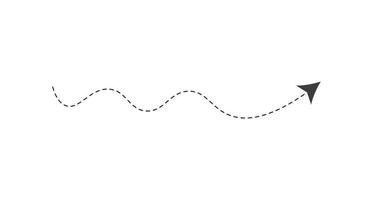 Dashed Line Arrow vector