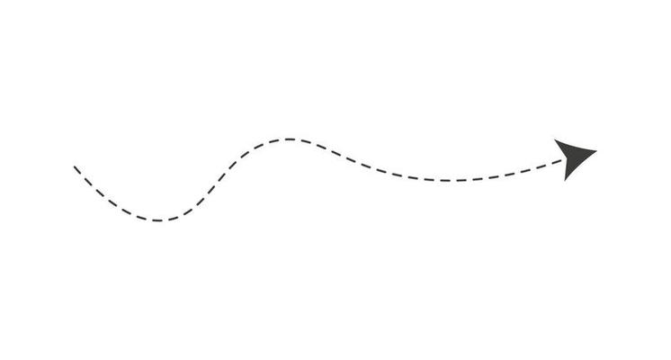 Dashed Line Arrow
