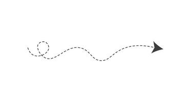 Dashed Line Arrow vector