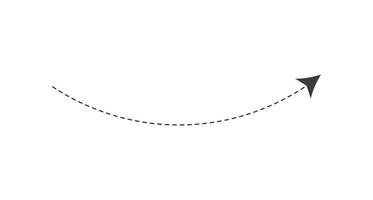 Dashed Line Arrow vector