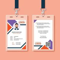 ID Card Template vector