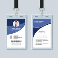 Simple Corporate ID Card Design Template vector