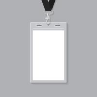 Blank ID Card Template vector