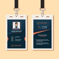 Multipurpose Office ID Card Design Template vector