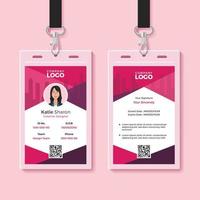 plantilla de diseño de tarjeta de identidad moderna vector