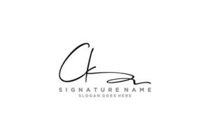 plantilla de logotipo de firma de letra ck inicial diseño elegante logotipo signo símbolo plantilla vector icono