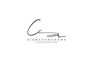 plantilla de logotipo de firma de carta inicial cc diseño elegante logotipo signo símbolo plantilla vector icono