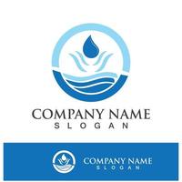 Water drop logo icon illustration vector