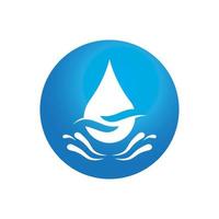 Water drop logo icon illustration vector