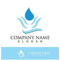 Water drop logo icon illustration vector