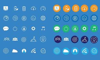 various kinds of icons, random icons, random icons vector