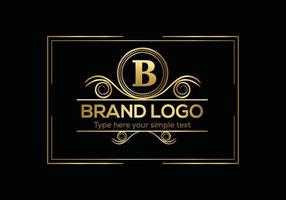 plantilla de logotipo de lujo con letra inicial en arte vectorial para restaurante, hotel, heráldica, joyería, moda y otras ilustraciones vectoriales. vector