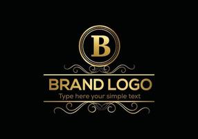 Initial Letter Luxury Logo template in vector art for Restaurant, Hotel, Heraldic, Jewelry, Fashion, and other vector illustration.