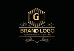 Initial Letter Luxury Logo template in vector art for Restaurant, Hotel, Heraldic, Jewelry, Fashion, and other vector illustration.
