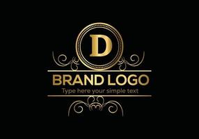 Initial Letter Luxury Logo template in vector art for Restaurant, Hotel, Heraldic, Jewelry, Fashion, and other vector illustration.