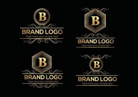 plantilla de logotipo de lujo con letra inicial en arte vectorial para restaurante, hotel, heráldica, joyería, moda y otras ilustraciones vectoriales. vector