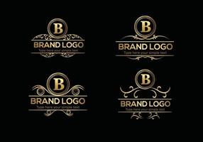 plantilla de logotipo de lujo con letra inicial en arte vectorial para restaurante, hotel, heráldica, joyería, moda y otras ilustraciones vectoriales. vector