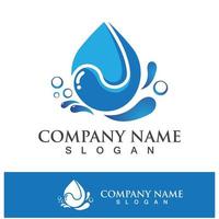 Water drop logo icon illustration vector