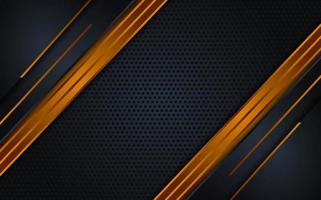 Luxury dark background combination with line gold vector
