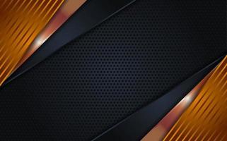 Luxury dark background combination with line gold vector