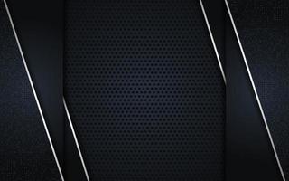 luxury dark background combination with metallic line vector