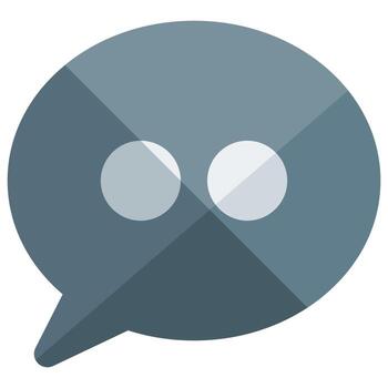 icono de chat, tema de pascua vector