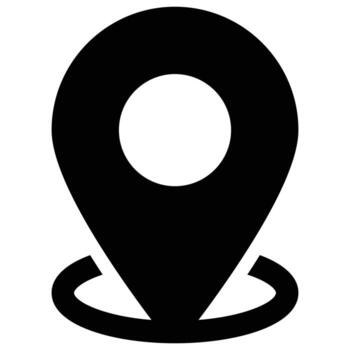icono de punto de ubicación, tema de Pascua vector