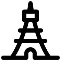 eiffel tower icon, traveling Theme vector