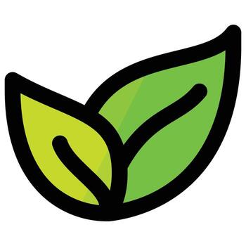 icono de hoja, tema de pascua vector