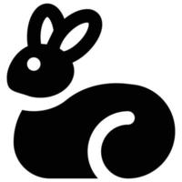 rabbit icon, easter Theme vector