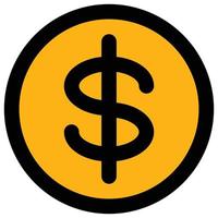 dollar coin icon, traveling Theme vector