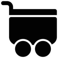 shopping trolley icon, Black Friday Theme vector