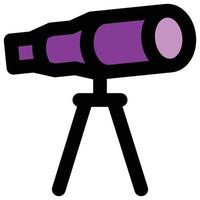 telescope icon, traveling Theme vector