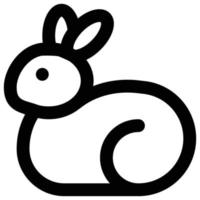 rabbit icon, easter Theme vector