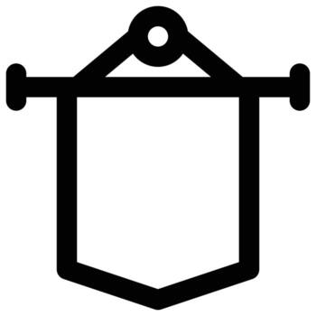 icono de bandera, tema de Pascua vector