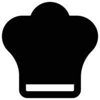 icono de sombrero de chef, tema de Pascua vector