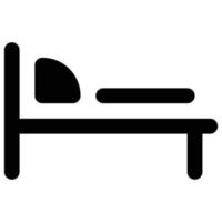 bed icon, traveling Theme vector