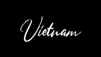 vietnam texte croquis écriture vidéo animation 4k video