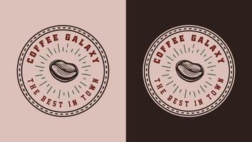 conjunto de emblema de café retro vintage, logotipo, placa, etiqueta. marca, cartel o impresión. arte gráfico monocromático. ilustración vectorial ilustración de estilo de grabado. vector